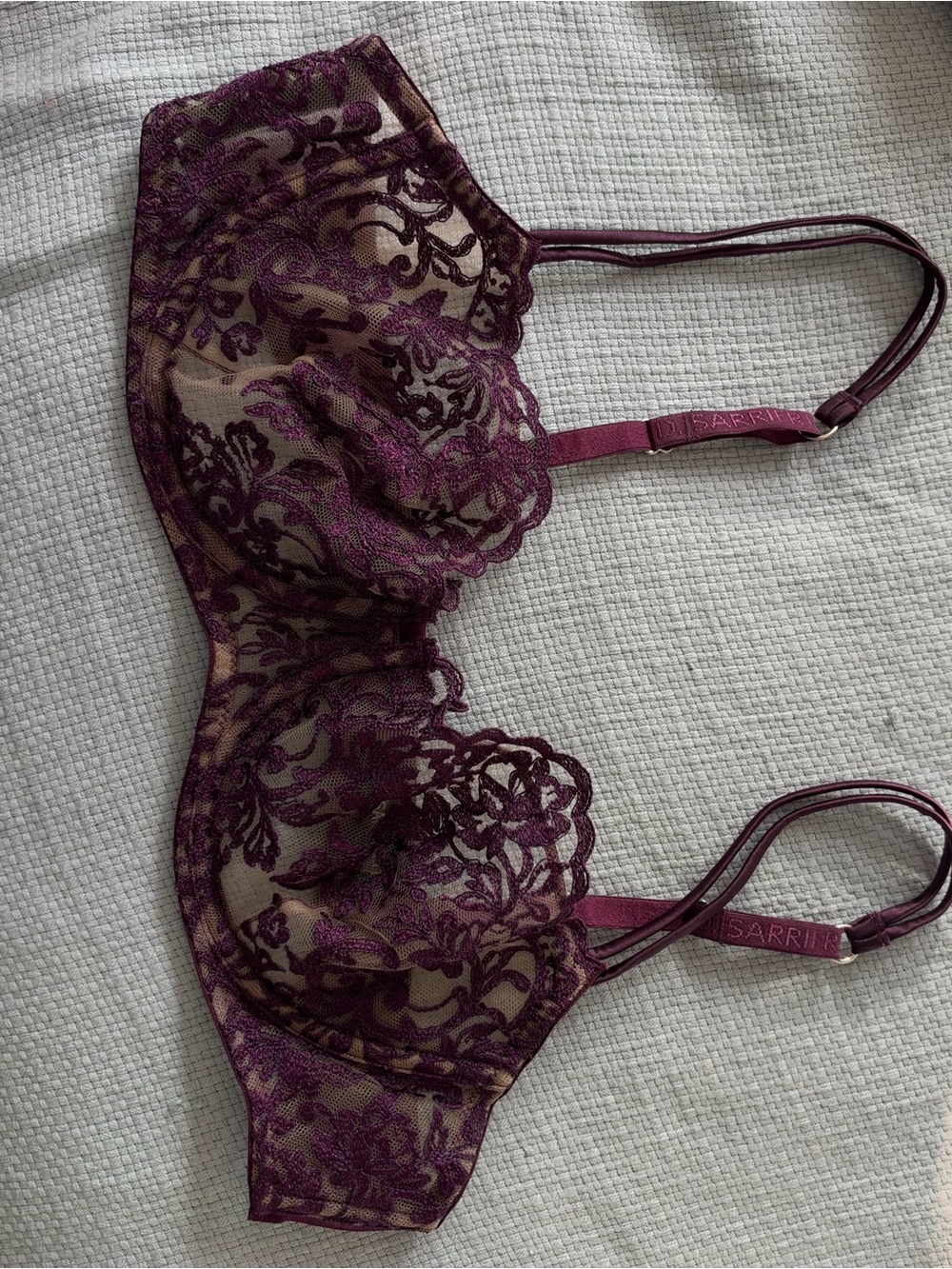 Royal Jewel Balconette Bra in Dark Violet 34B